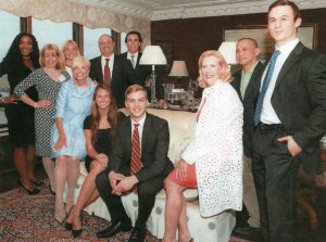 Standing L-R: Dawn Crabb, Sari Rudmann, Meghan Mucerino, Mike Ciletti, and Will Lawrence. Sitting L-R: Pamela J. Newman, Eve Sherbin, Robbie Baumberger, Regina Degnan, Aji Jumena amd Peter Talesnik