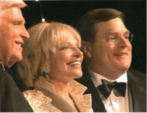 L-R: Patrick G. Ryan, Chairman & CEO, Ryan Specialty Group, Pamela J. Newman and Greg Case, President & CEO of AON