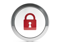 White security icon with highlight